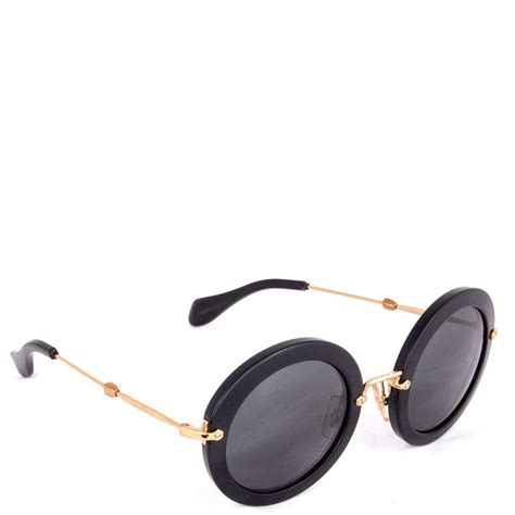 smu13n 49 miu miu|Miu Miu SMU13N Round Acetate Sunglasses (Women).